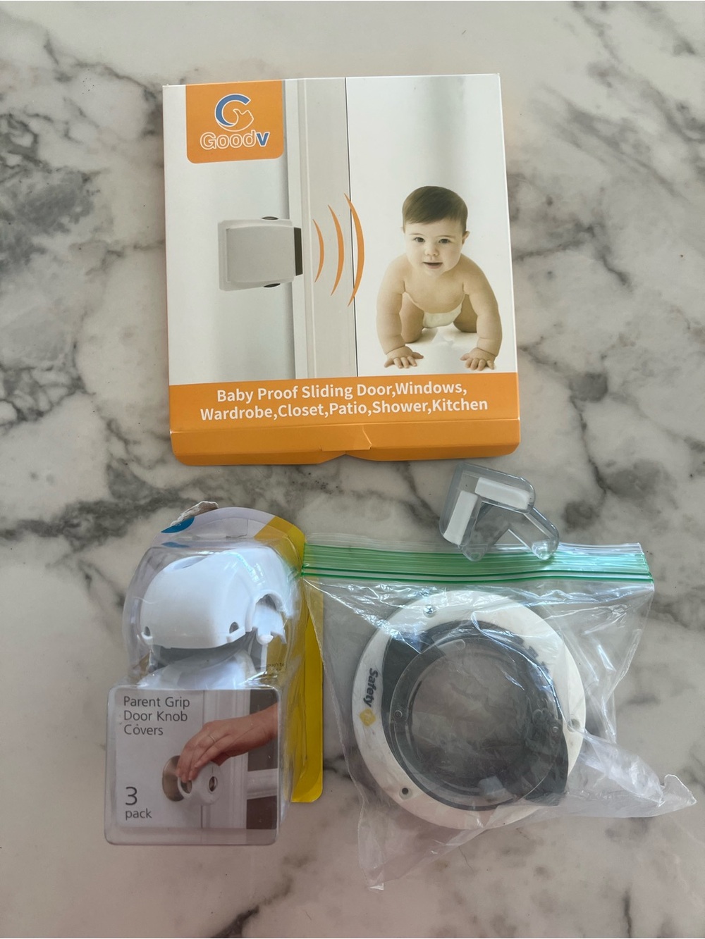 Baby Safety Bundle | Sliding Door Locks, Stove Knob Covers, Door Knob Covers